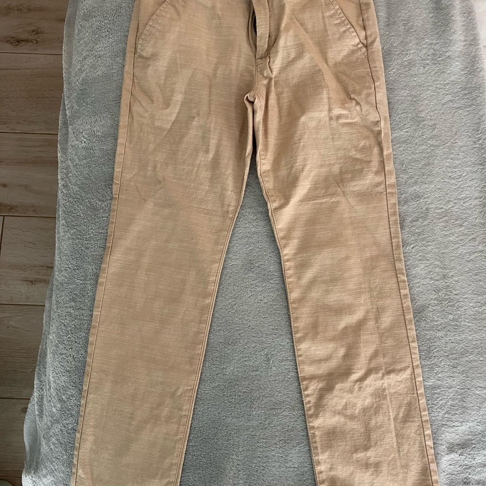 Boys Linen Khaki Pants Size 8